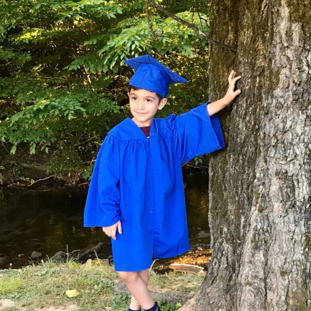 Children's graduation cap and gown
